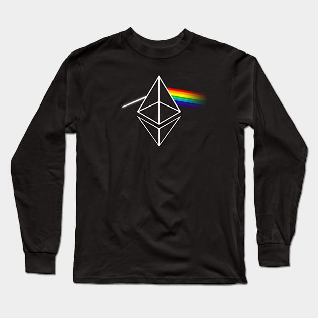 Ethereum ETH Prism Cryptocurrency Long Sleeve T-Shirt by Cryptolife